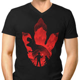 T-Rex Footprint - Men's V-Neck