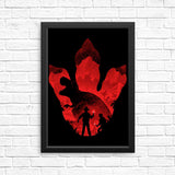 T-Rex Footprint - Posters & Prints