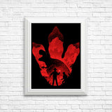 T-Rex Footprint - Posters & Prints