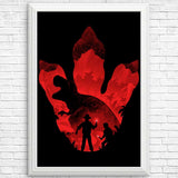 T-Rex Footprint - Posters & Prints