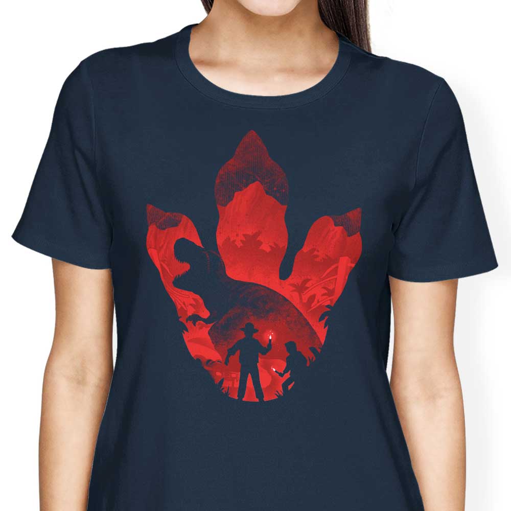 T-Rex Footprint - Women's Apparel