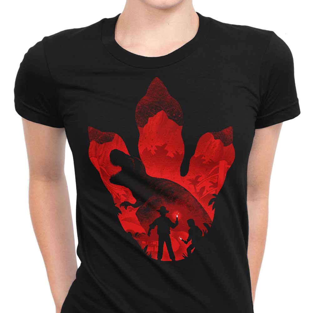 T-Rex Footprint - Women's Apparel