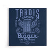 Tardis Garage - Canvas Print