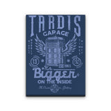 Tardis Garage - Canvas Print