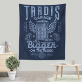 Tardis Garage - Wall Tapestry