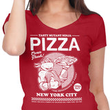 Tasty Mutant Ninja Pizza - Women's V-Neck