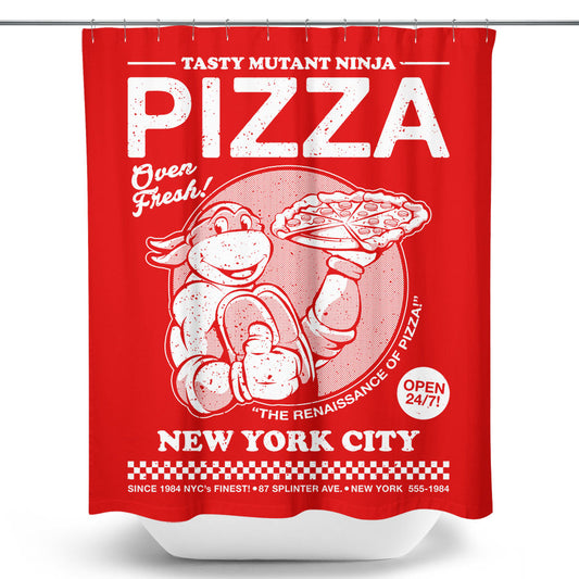 Tasty Mutant Ninja Pizza - Shower Curtain