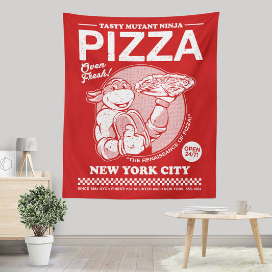 Tasty Mutant Ninja Pizza - Wall Tapestry