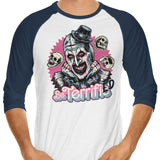 Terrifying Love - 3/4 Sleeve Raglan T-Shirt