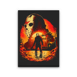 Terror at Crystal Lake - Canvas Print
