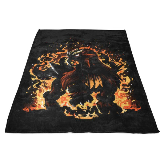 The Beast of Roaring Flames - Fleece Blanket