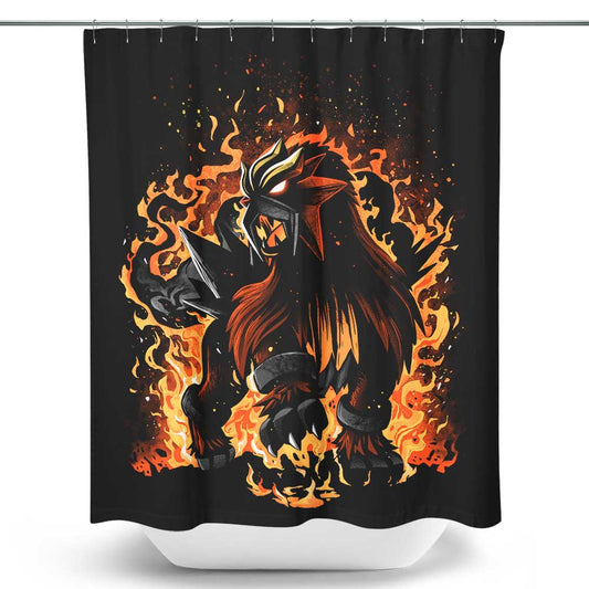 The Beast of Roaring Flames - Shower Curtain