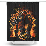 The Beast of Roaring Flames - Shower Curtain