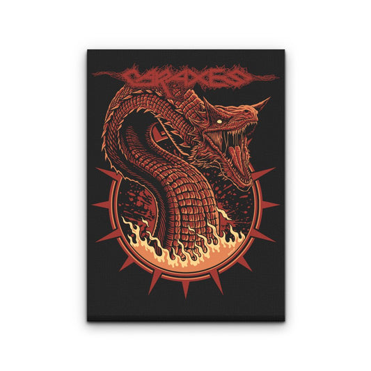 The Blood Wyrm - Canvas Print