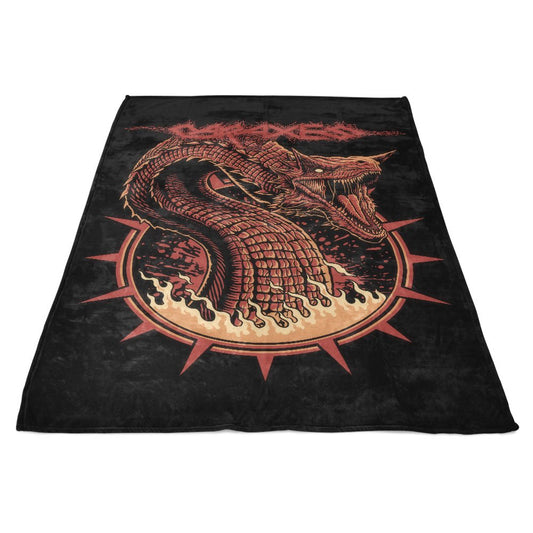 The Blood Wyrm - Fleece Blanket