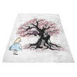 The Cheshire's Tree Sumi-e - Fleece Blanket