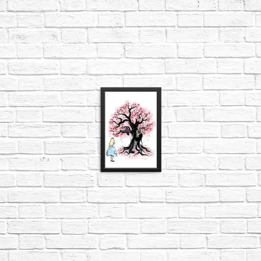 The Cheshire's Tree Sumi-e - Posters & Prints