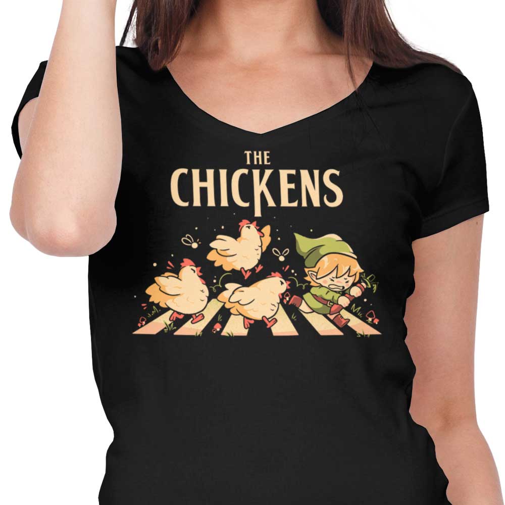 The Chickens - Women's V-Neck