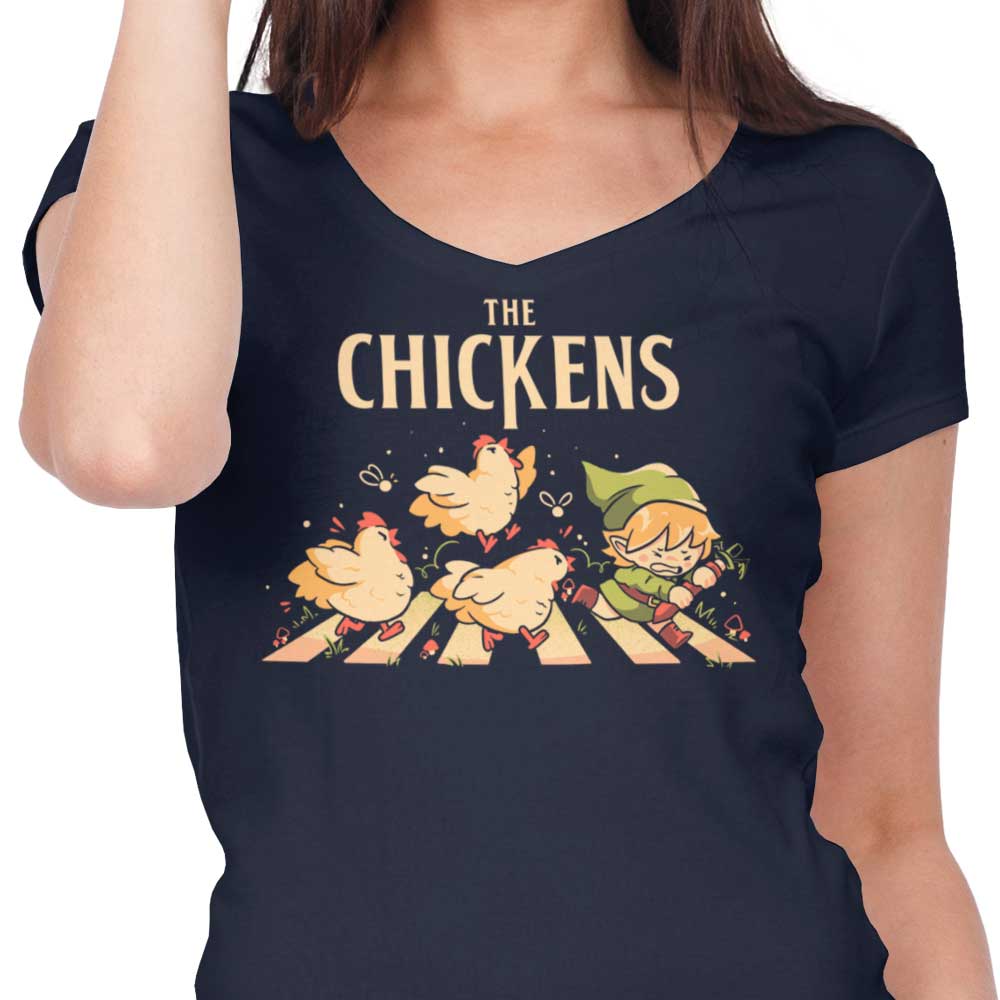 The Chickens - Women's V-Neck