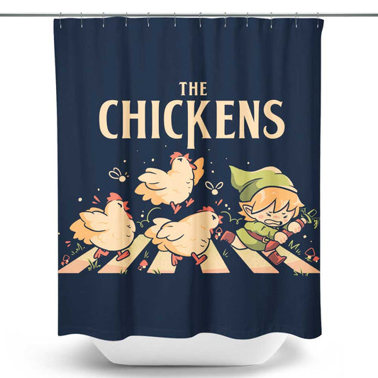 The Chickens - Shower Curtain