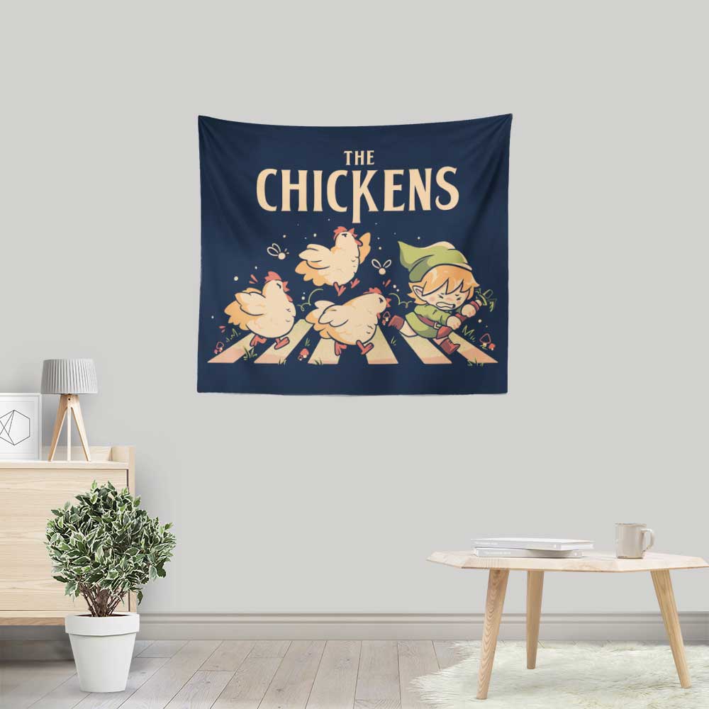 The Chickens - Wall Tapestry