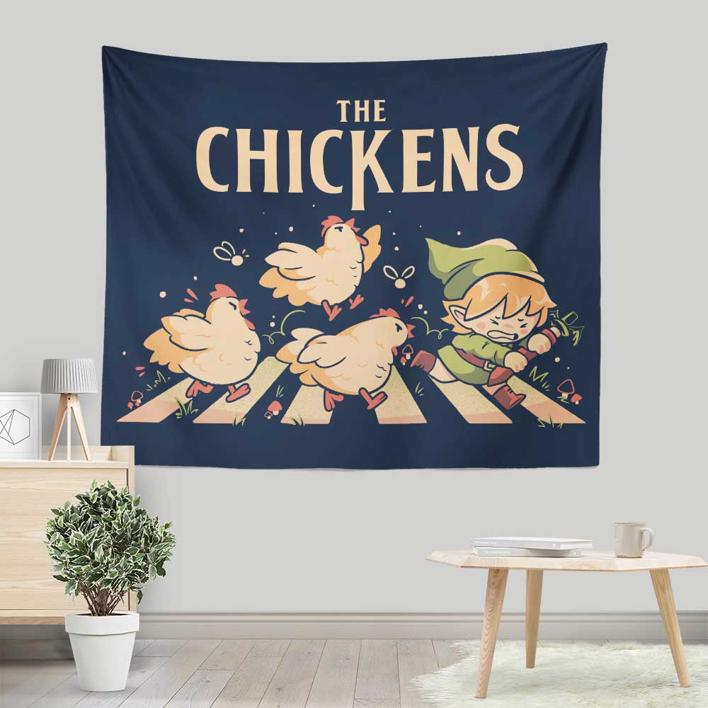 The Chickens - Wall Tapestry