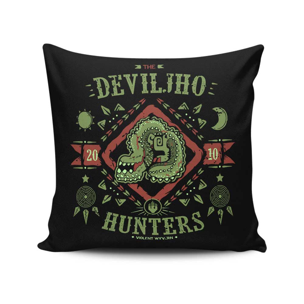 The Deviljho Hunters - Throw Pillow
