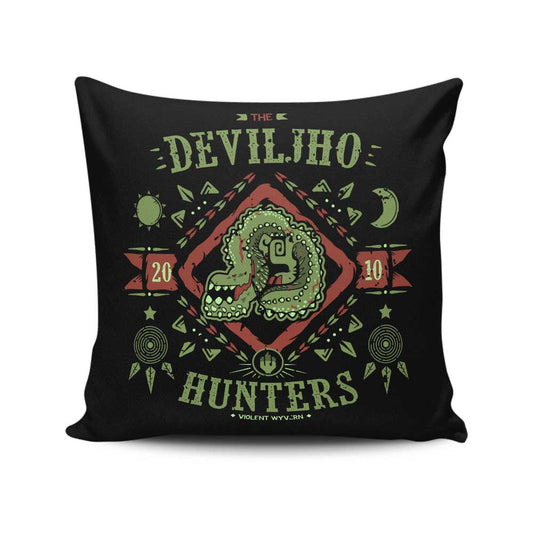 The Deviljho Hunters - Throw Pillow