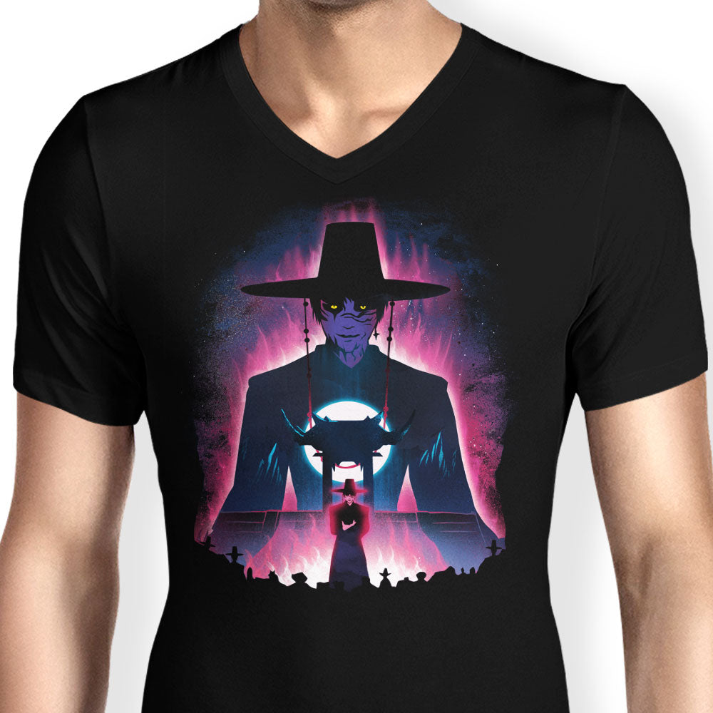 The Eclipse King - Men's V-Neck