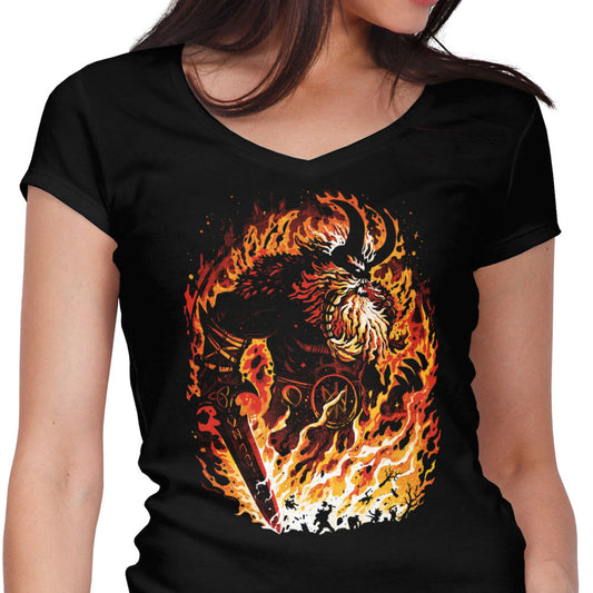 The Fire Giant - Women's V-Neck