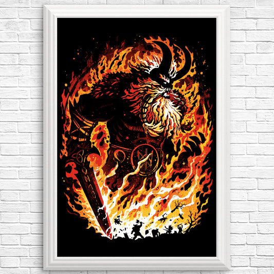 The Fire Giant - Posters & Prints