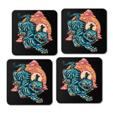 The Glowing Tiger - Coasters