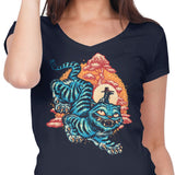 The Glowing Tiger - Women's V-Neck