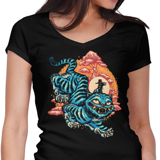 The Glowing Tiger - Women's V-Neck