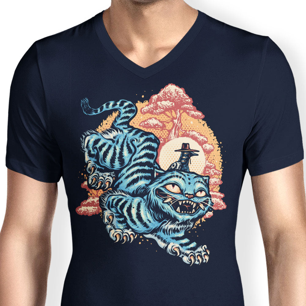 The Glowing Tiger - Men's V-Neck