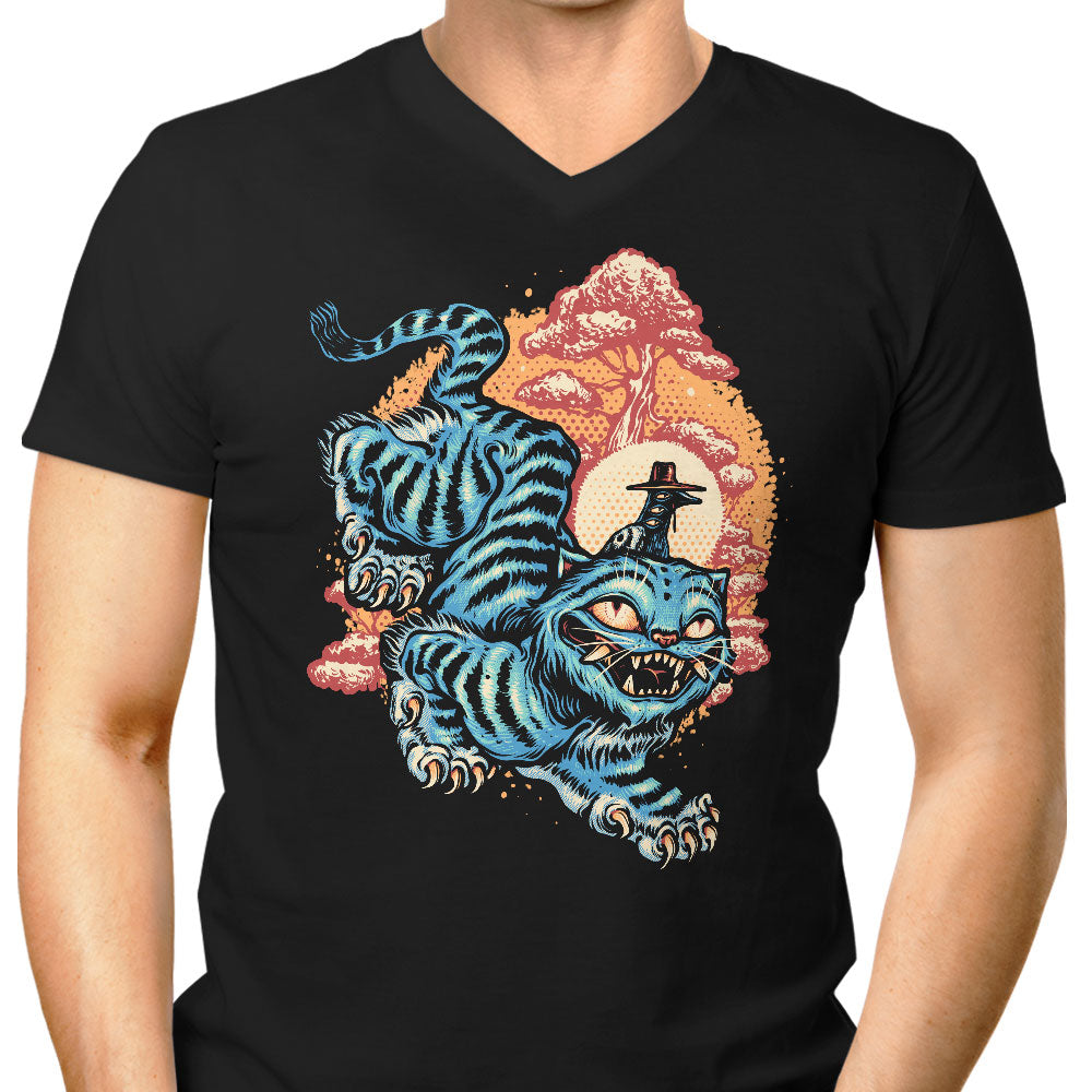 The Glowing Tiger - Men's V-Neck
