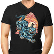 The Glowing Tiger - Men's V-Neck