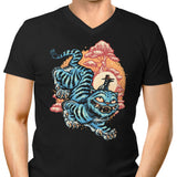 The Glowing Tiger - Men's V-Neck