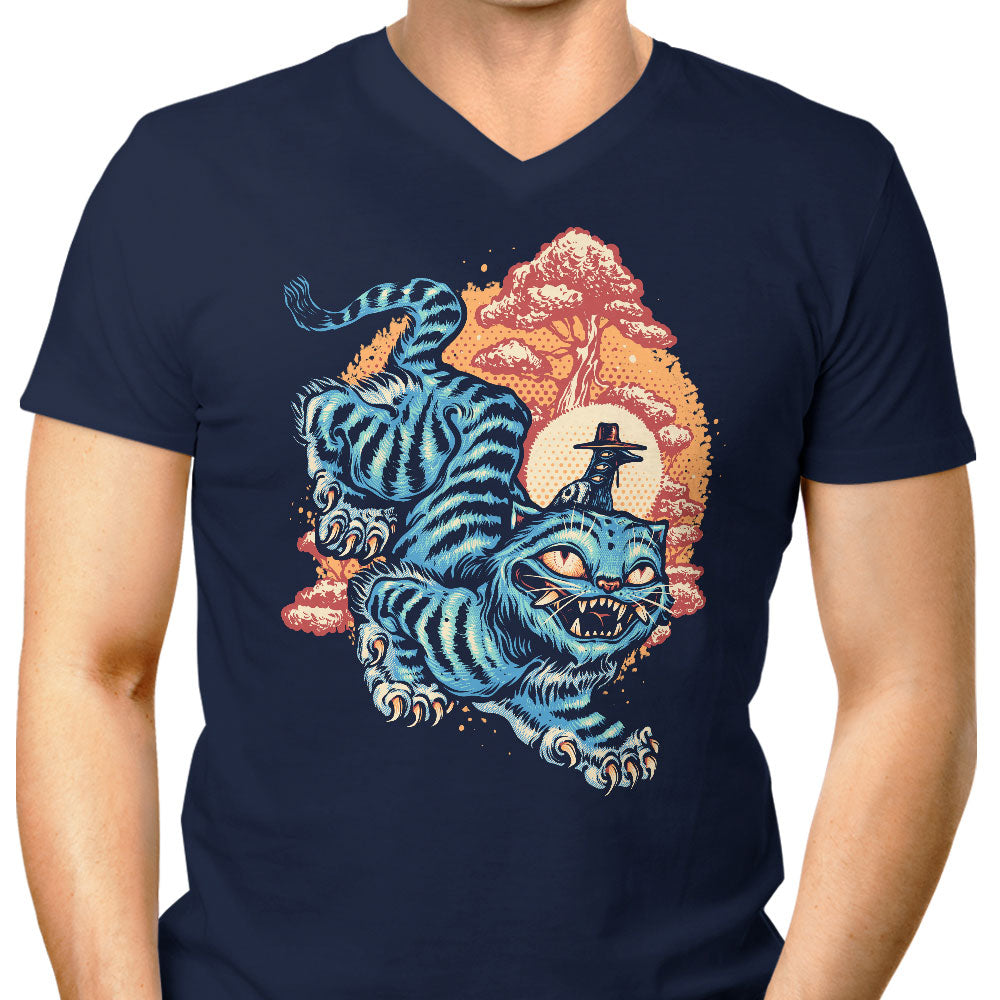The Glowing Tiger - Men's V-Neck