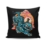 The Glowing Tiger - Throw Pillow