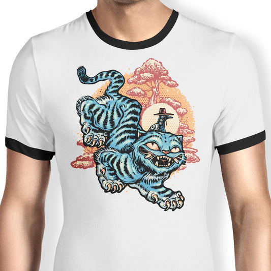 The Glowing Tiger - Ringer T-Shirt