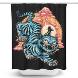 The Glowing Tiger - Shower Curtain