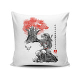 The Great Deku Sumi-e - Throw Pillow