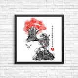 The Great Deku Sumi-e - Posters & Prints