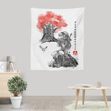 The Great Deku Sumi-e - Wall Tapestry