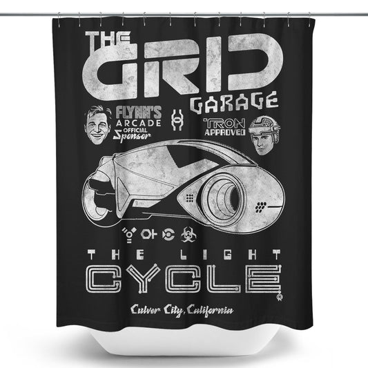 The Grid Garage - Shower Curtain