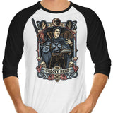 The Groovy Hero - 3/4 Sleeve Raglan T-Shirt