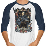 The Groovy Hero - 3/4 Sleeve Raglan T-Shirt