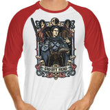 The Groovy Hero - 3/4 Sleeve Raglan T-Shirt