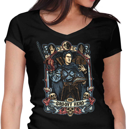 The Groovy Hero - Women's V-Neck